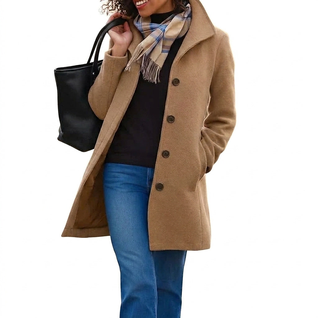 Women's heritage button-front coat