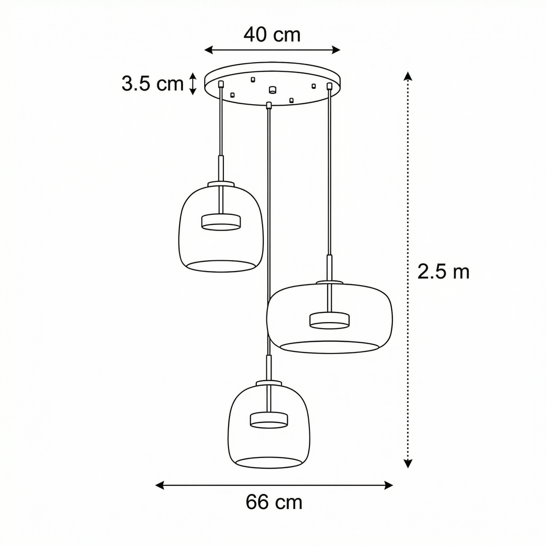 Astrid - Modern Nordic Glass Pendant Light