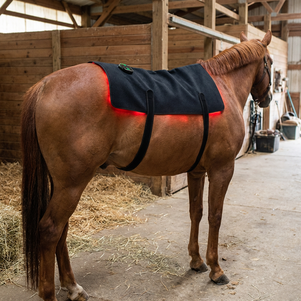 LED Back Wrap for Horses with Red Light Therapy
