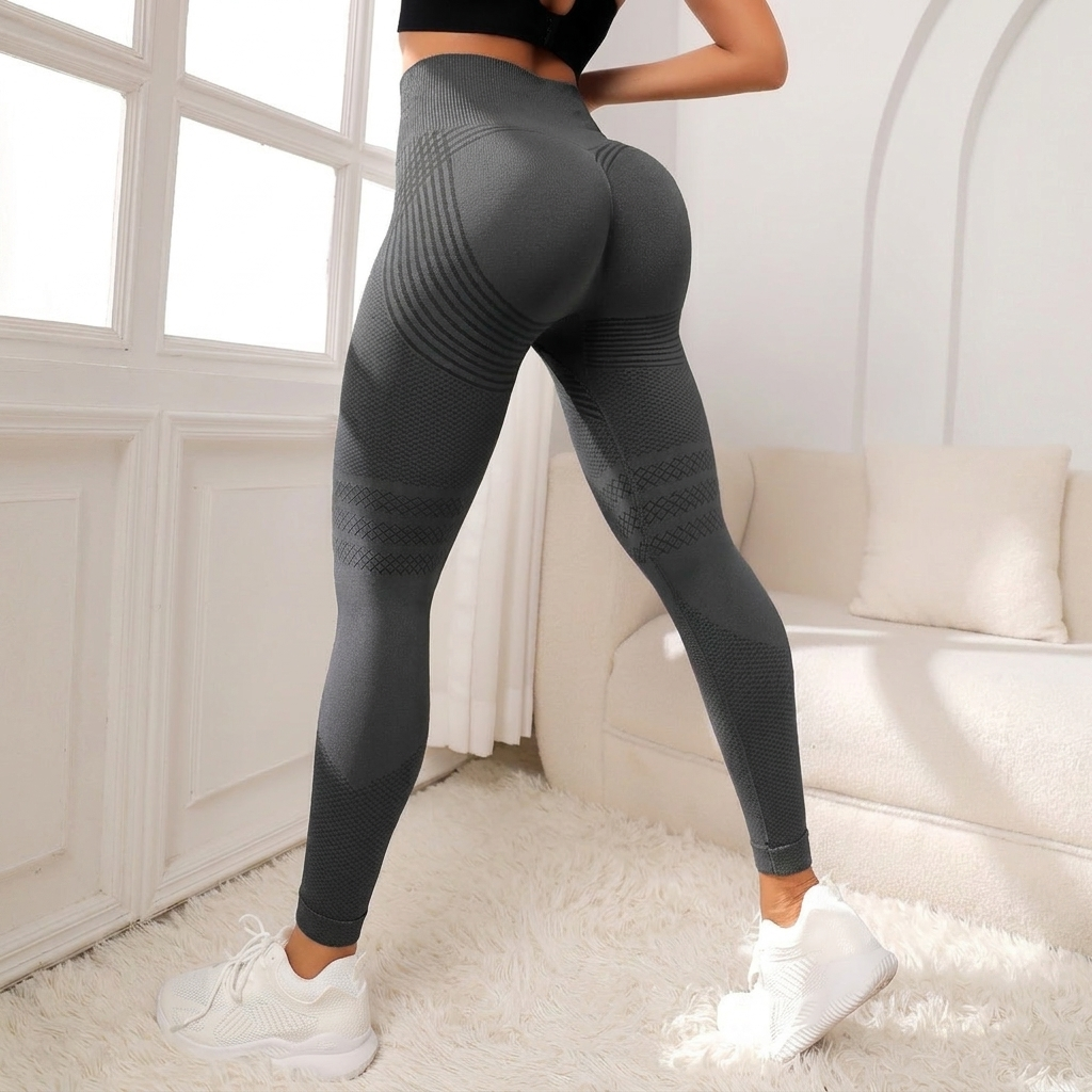 High Waist Hip Lifting Seamless Stretch Leggings