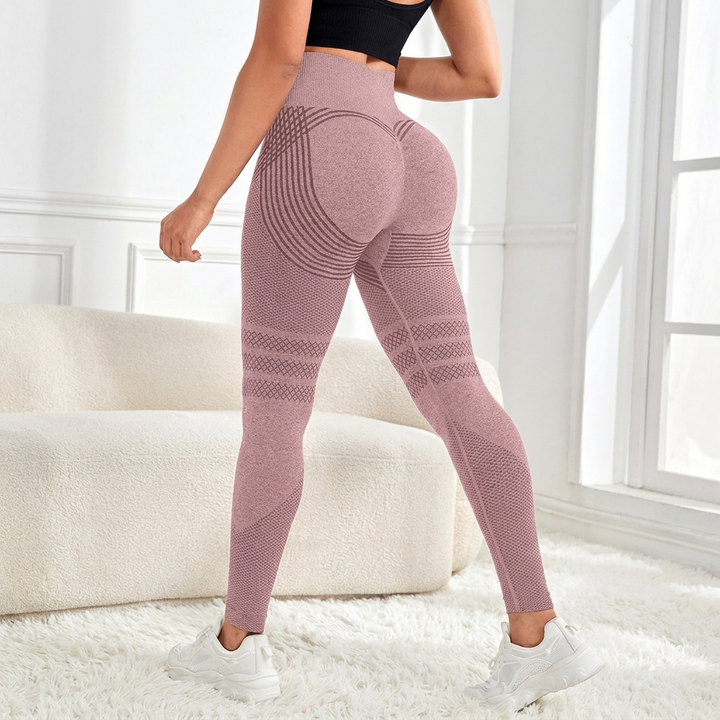 High Waist Hip Lifting Seamless Stretch Leggings