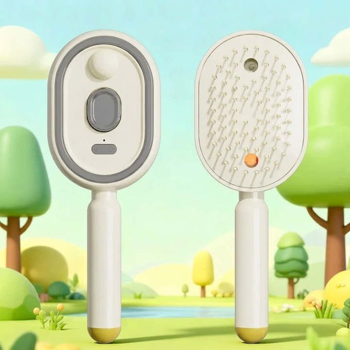Smart Airbag Massage Hair Brush with Essential Oil Spray