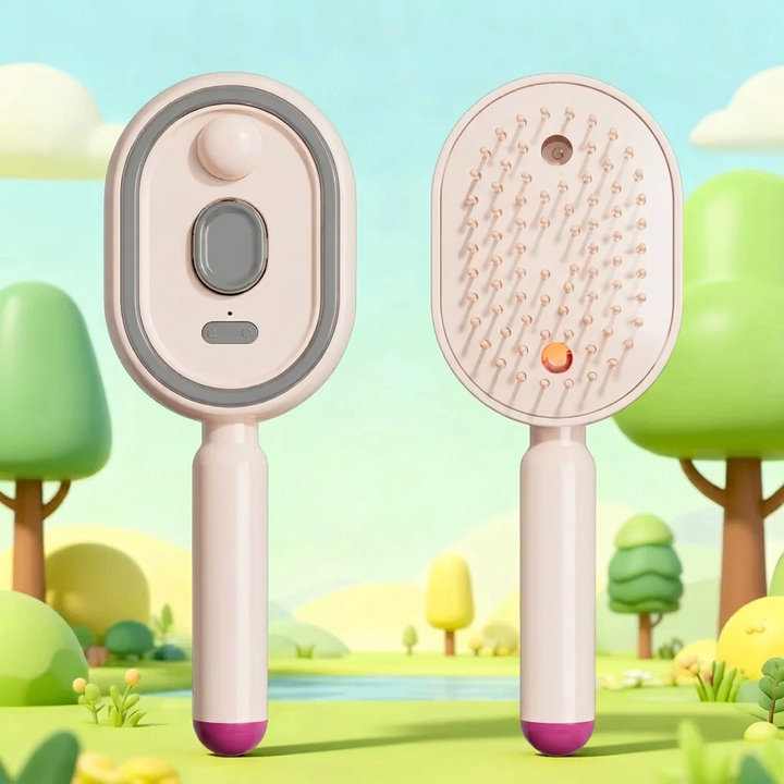 Smart Airbag Massage Hair Brush with Essential Oil Spray