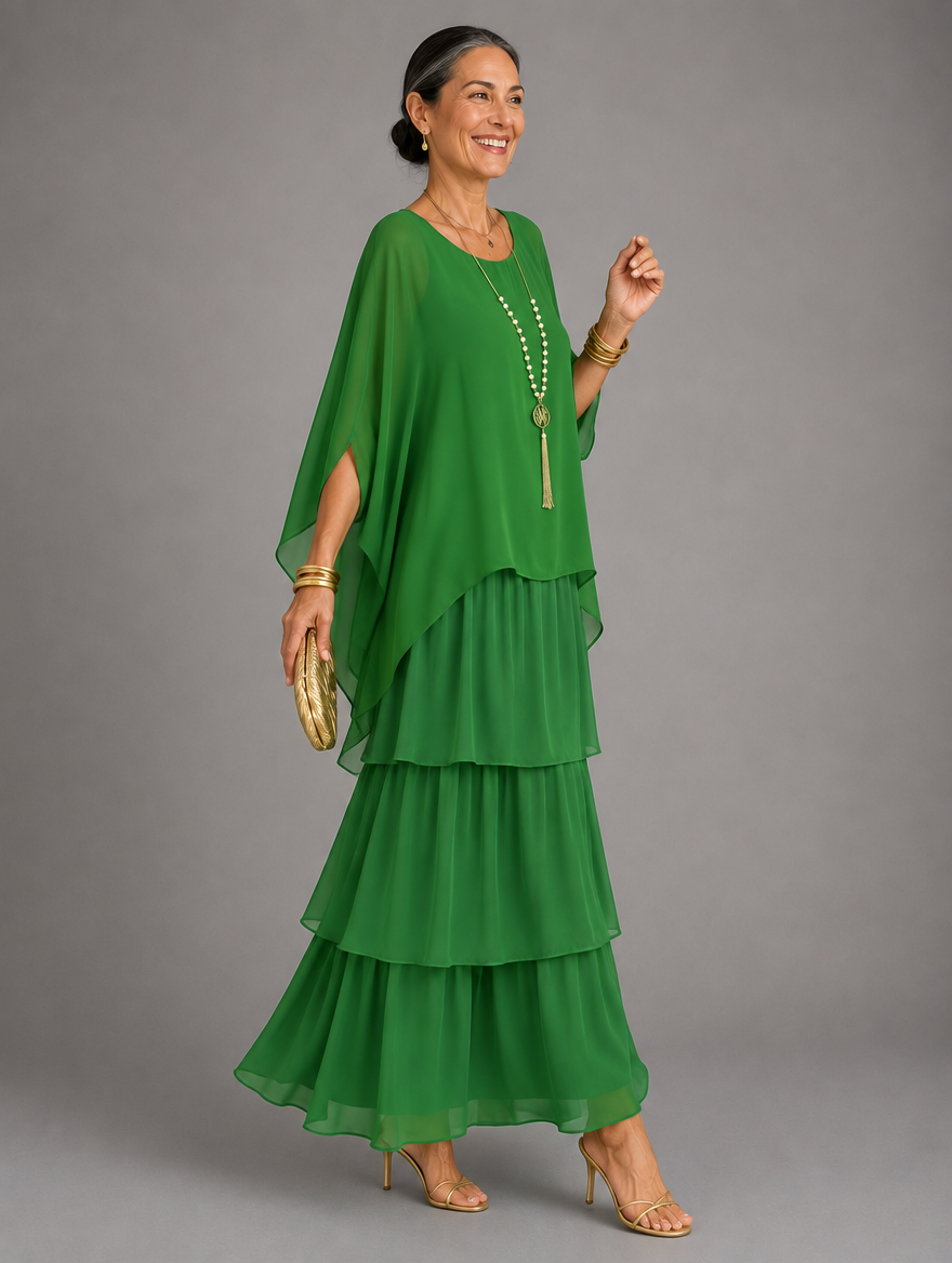 Elegant, flowing maxi dress