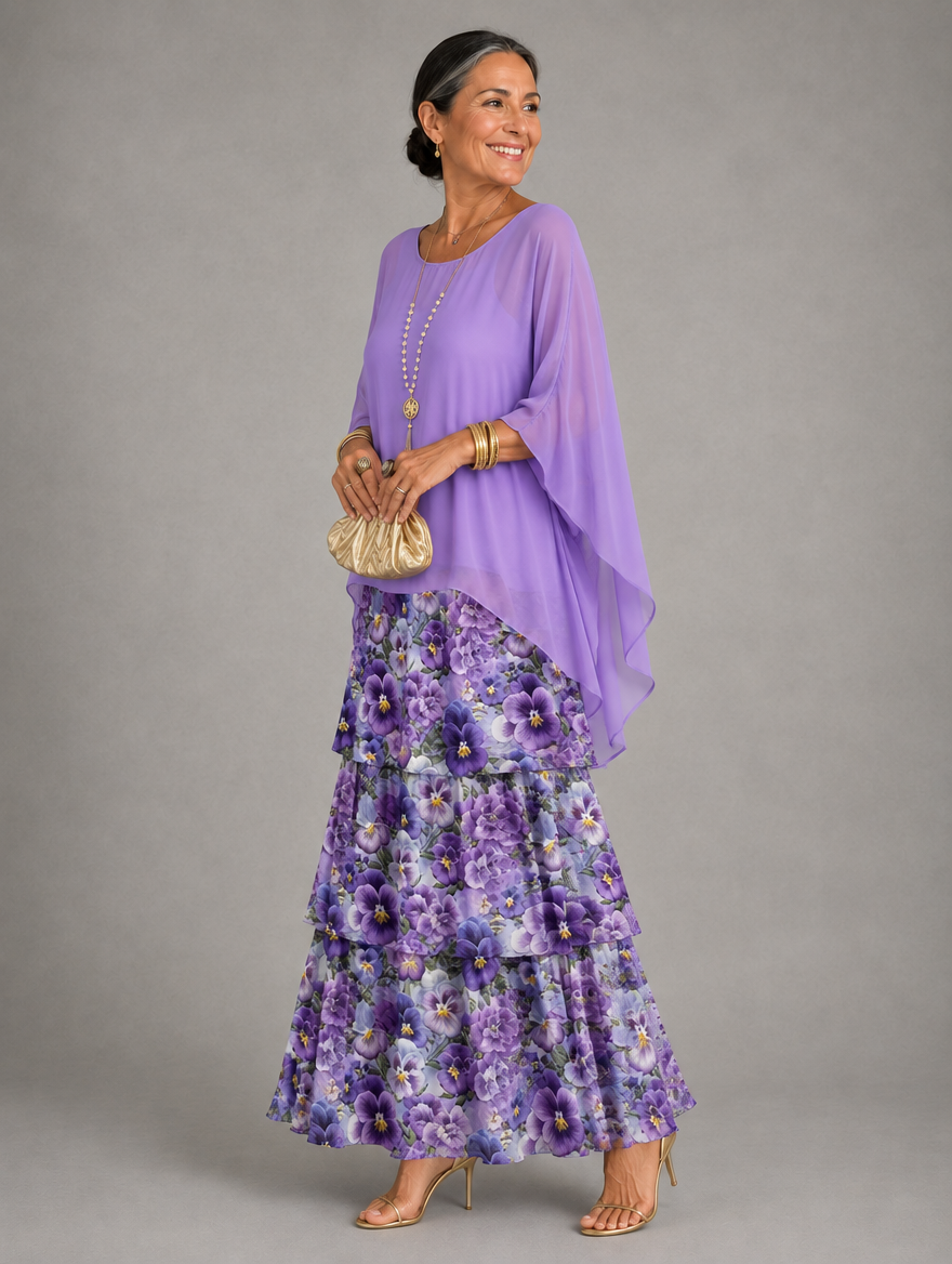 Elegant, flowing maxi dress