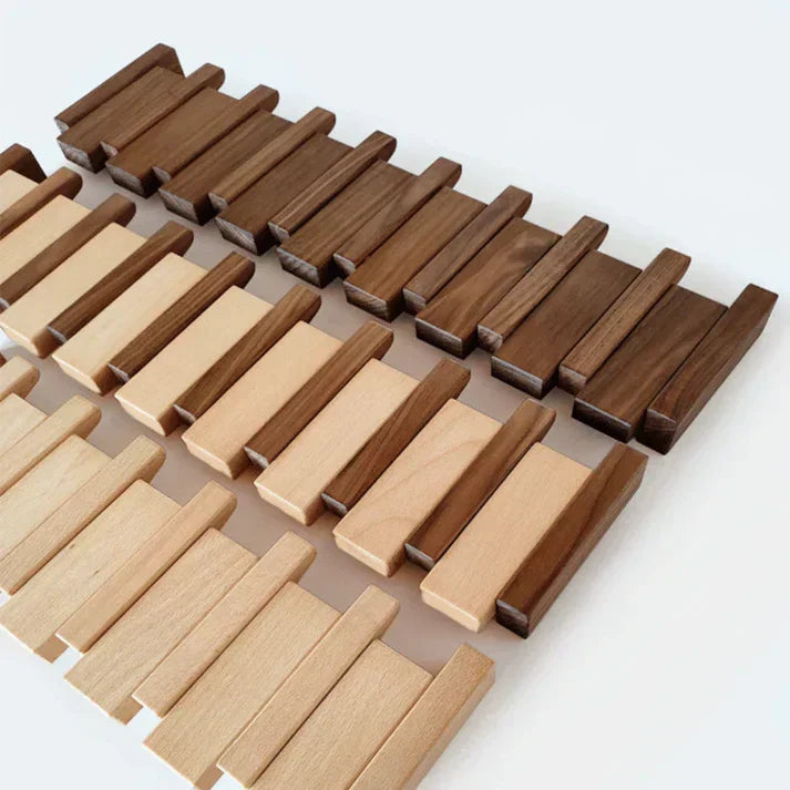 Primo | Piano-Shaped Wooden Coat Rack | Elegant Design | Durable Wood