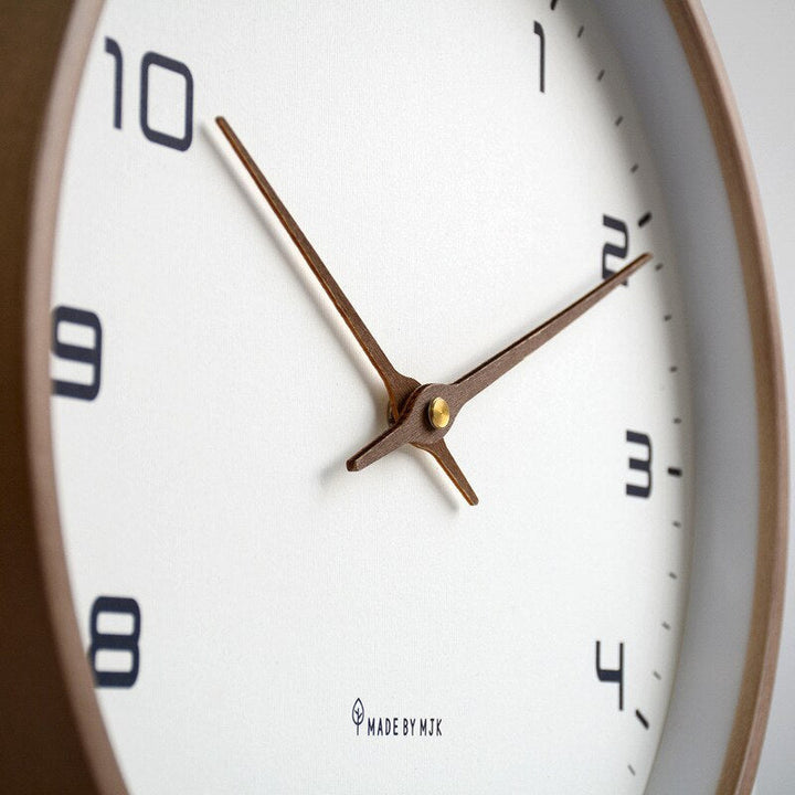Wooden Wall Clock - Scandinavian Design | Silent Mechanism
