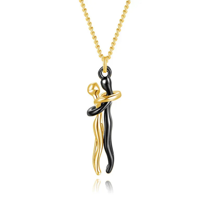 SoulGlow Hug Pendant Necklace | Adjustable Hypoallergenic Necklace for Your Loved Ones