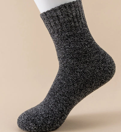 Merino Wool Socks for Men | Thermal Winter | Pack of 3 | Terry Lining & Mid Length