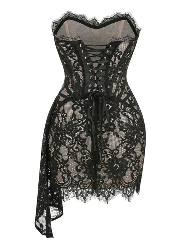Freya Lace Corset Mini Dress — Where Elegance Meets Allure