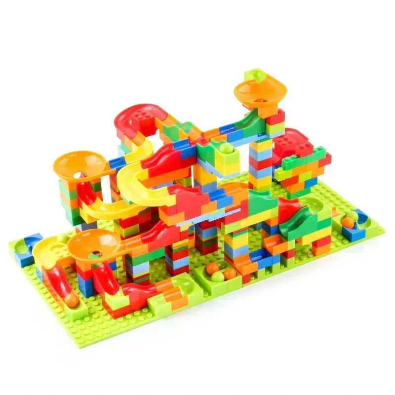 Creative Marble Run Building Set for Children Aged 3 and Up | Compatible Building Blocks