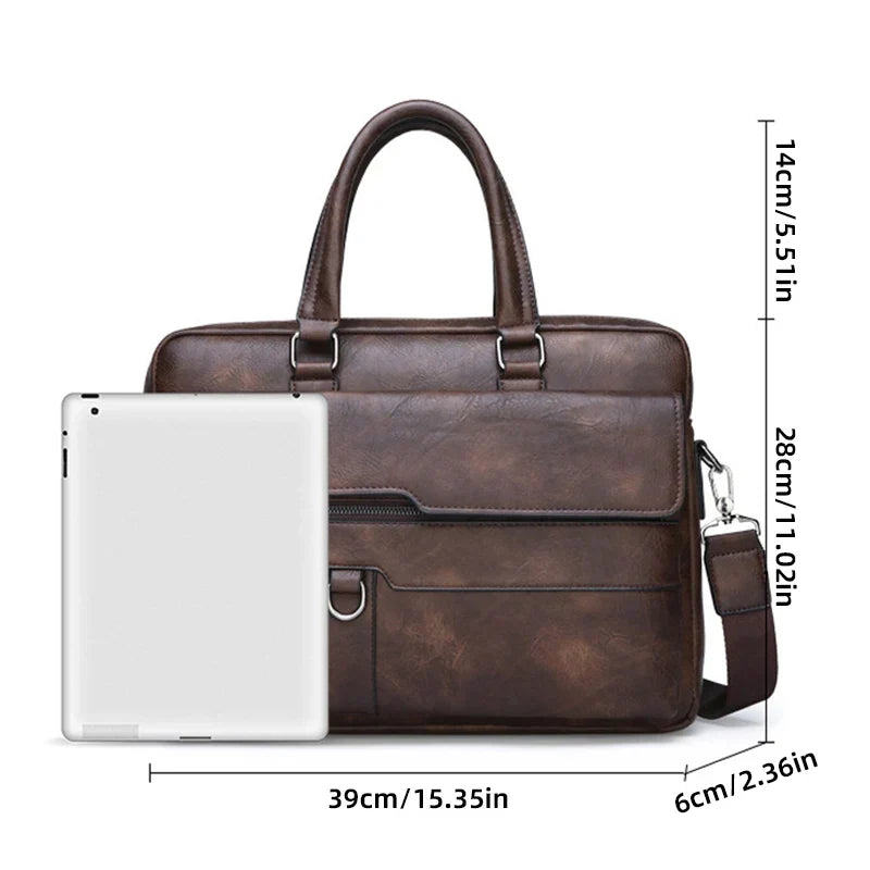 Benedicto – Elegant Leather Shoulder Bag for Men