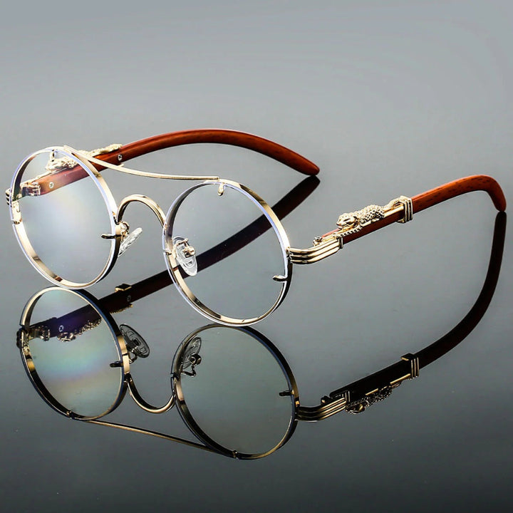 Retro Style with Modern Protection Vintage Double Bridge Sunglasses