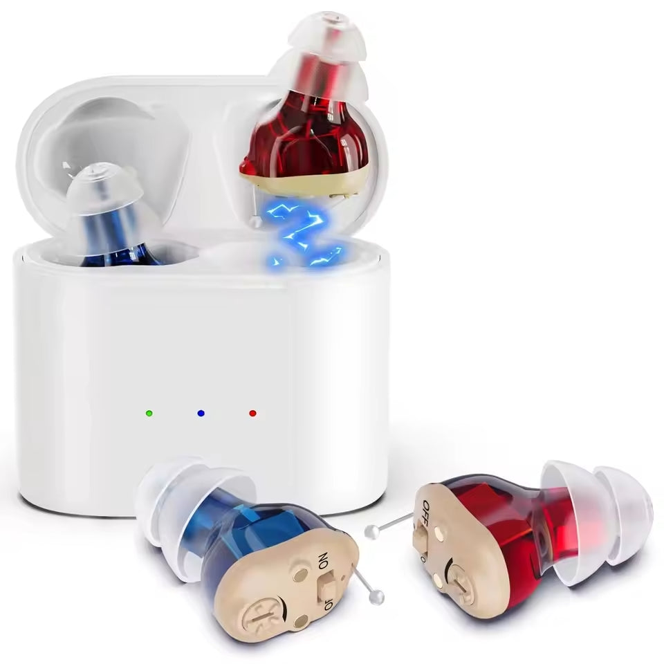 Invisible, Rechargeable Digital Hearing Aids for Discreet Amplification