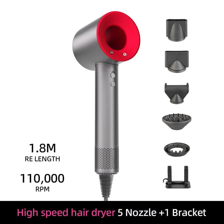 Ionic High Speed Hair Dryer with Magnetic and Wall Mount Diffuser