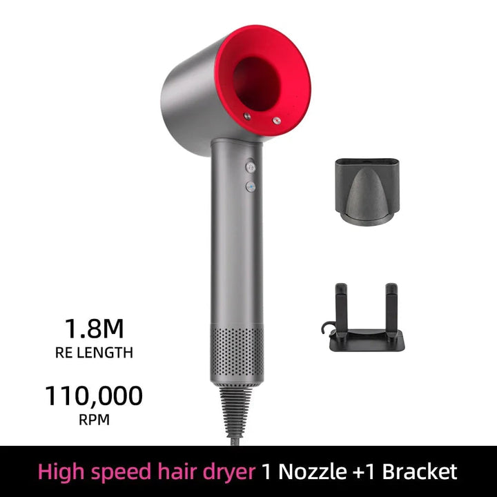 Ionic High Speed Hair Dryer with Magnetic and Wall Mount Diffuser