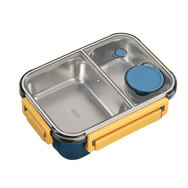 Insulated stainless steel bento lunch box for adults.