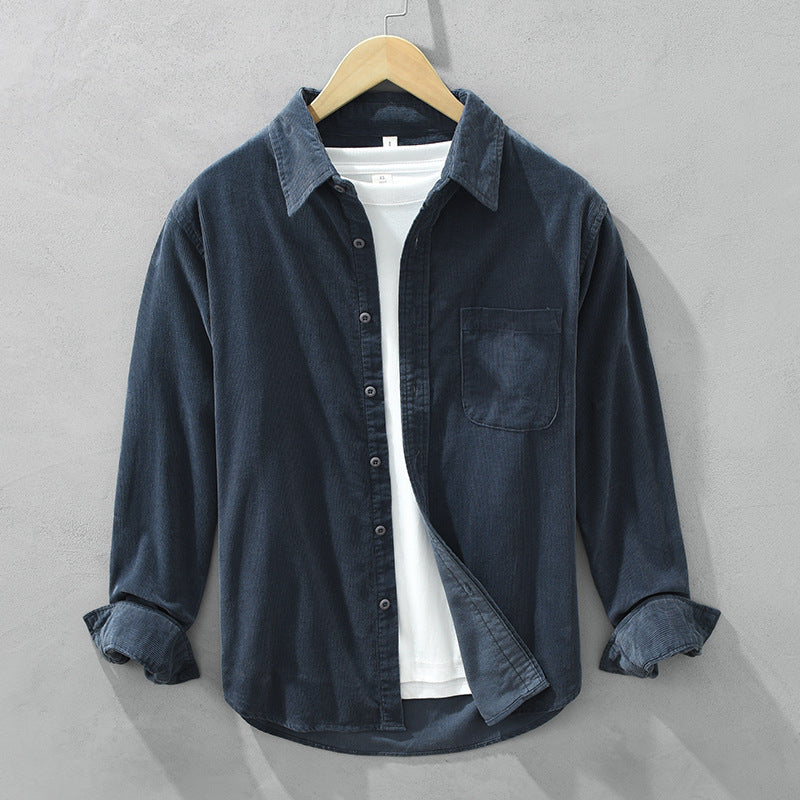 Corduroy Long-Sleeved Men's Shirt – Arvid