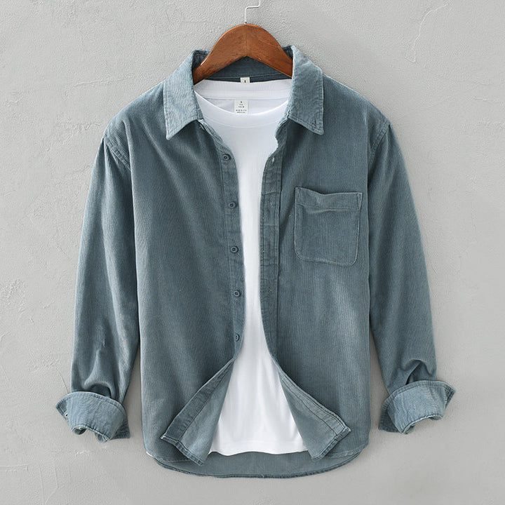 Corduroy Long-Sleeved Men's Shirt – Arvid