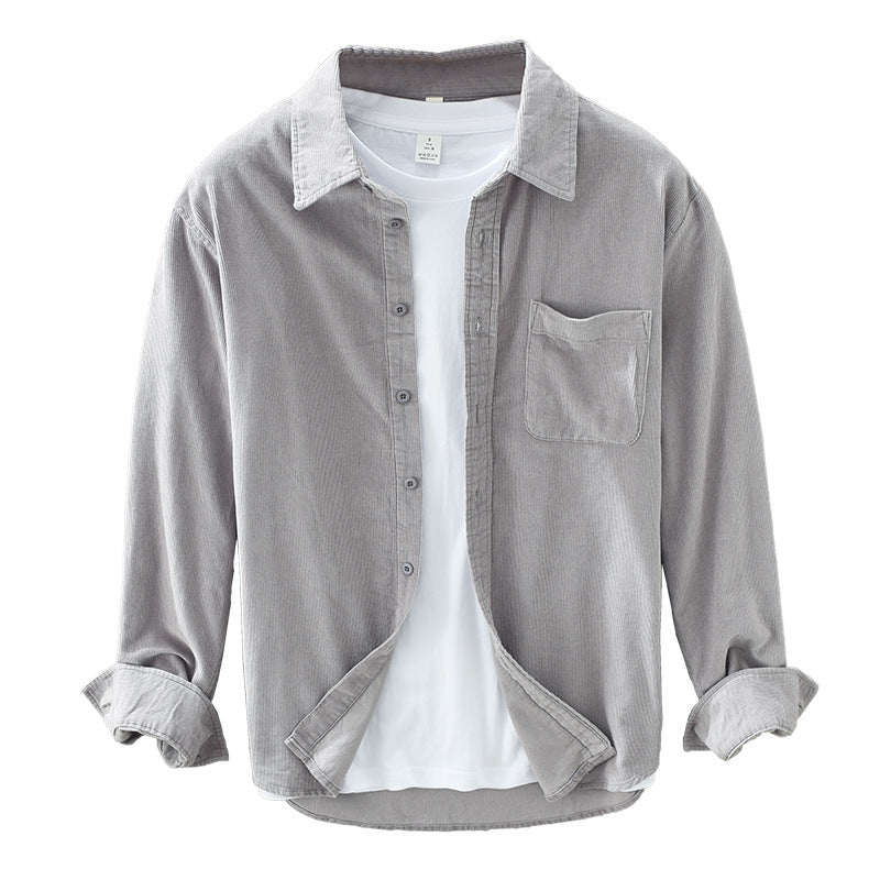 Corduroy Long-Sleeved Men's Shirt – Arvid