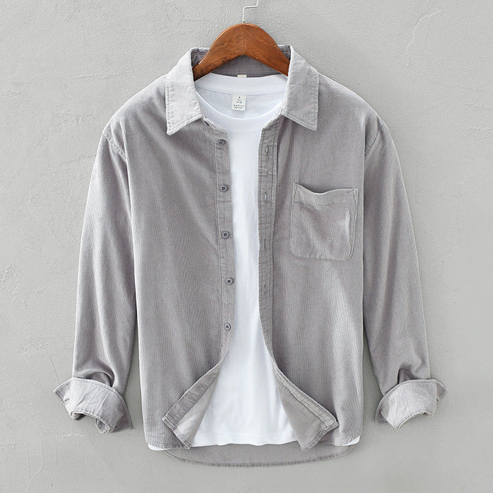 Corduroy Long-Sleeved Men's Shirt – Arvid