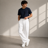 Men's pleated wide-leg trousers – casual, modern trousers for everyday wear and travel