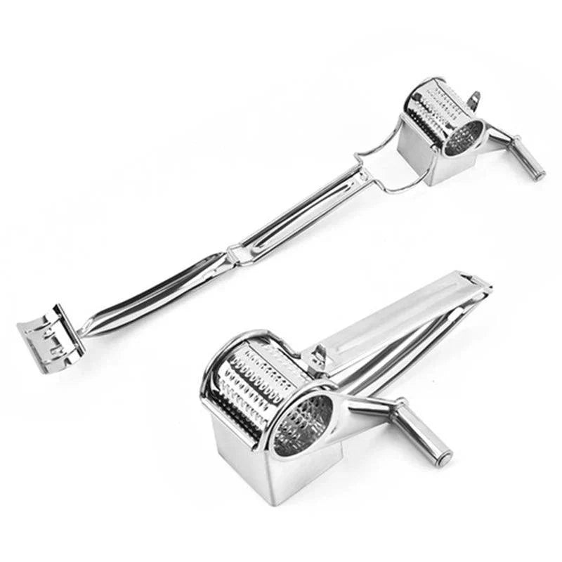 Manual Cheese Grater | Stainless Steel | Versatile Drums