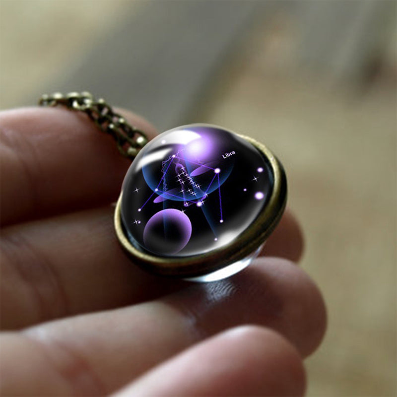 Glass Pendant of the 12 Zodiac Signs Protection – Sofia