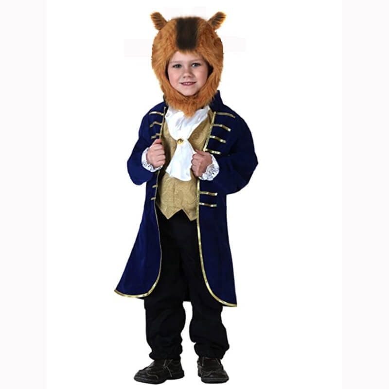 Kids' Halloween Animal Costume Plush Dress Up with Hood
