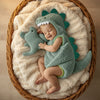 Kids' Halloween Baby Dinosaur Costume Hooded Romper with Spikes and Tail for Toddler T-Rex