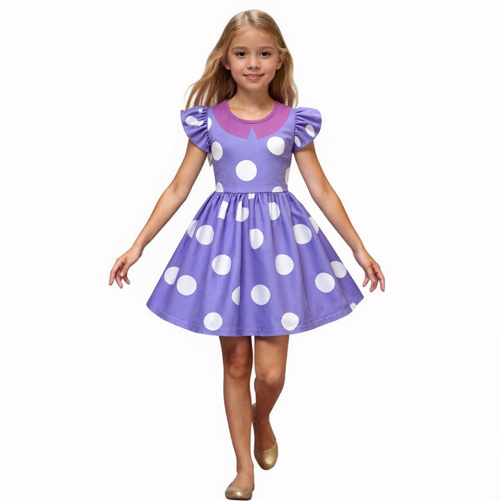 Kids' Halloween Costumes for Princess Polka Dot Ruffle Dress