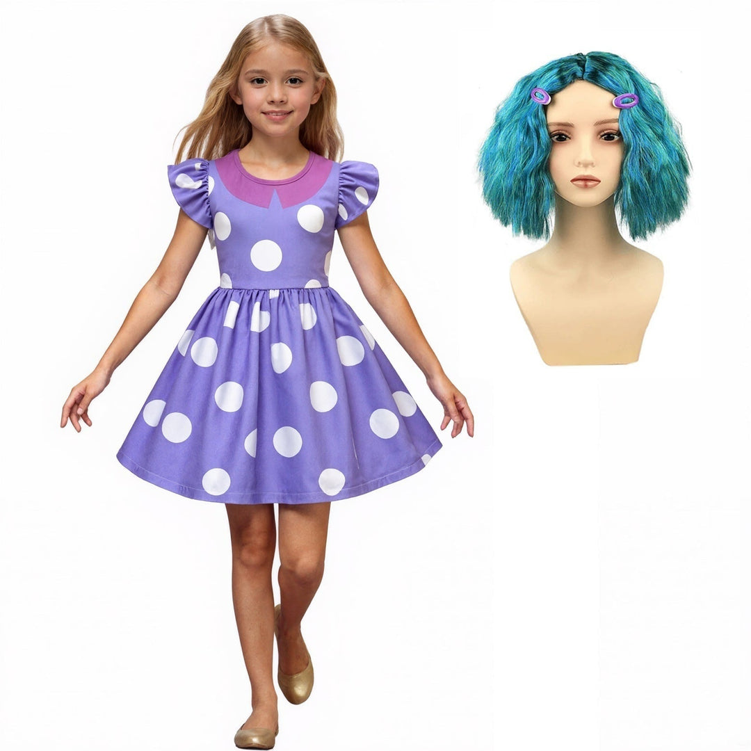 Kids' Halloween Costumes for Princess Polka Dot Ruffle Dress