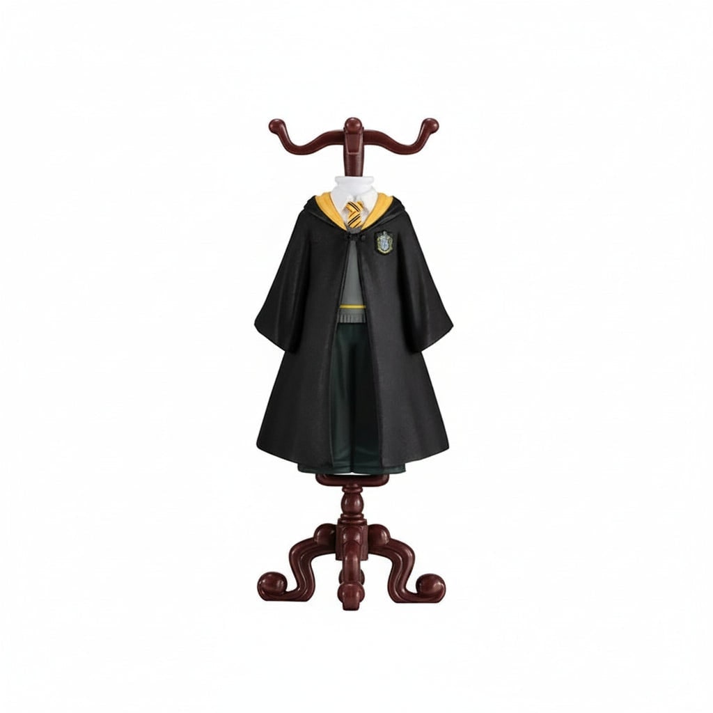 Halloween Wizard Collectible Figurine with School Uniform Robe and Display Stand