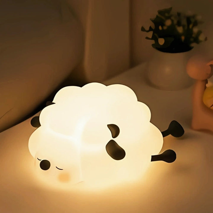Rechargeable Kids Night Light Soft Silicone Animal Touch Activated Lamp Dimmable