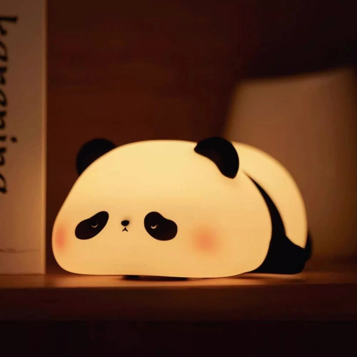 Rechargeable Kids Night Light Soft Silicone Animal Touch Activated Lamp Dimmable