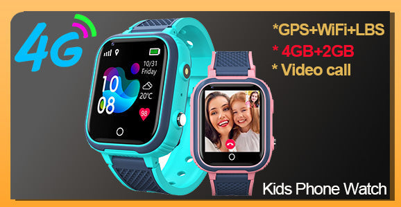 GPS Tracker Watch for Kids - Video Calls & Waterproof