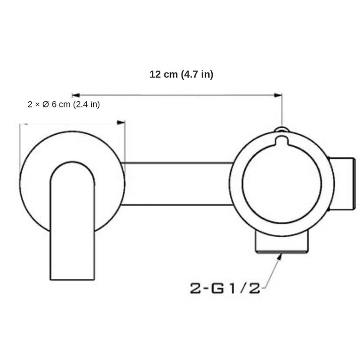 Klara - Wall Mounted Bathroom Sink Faucets