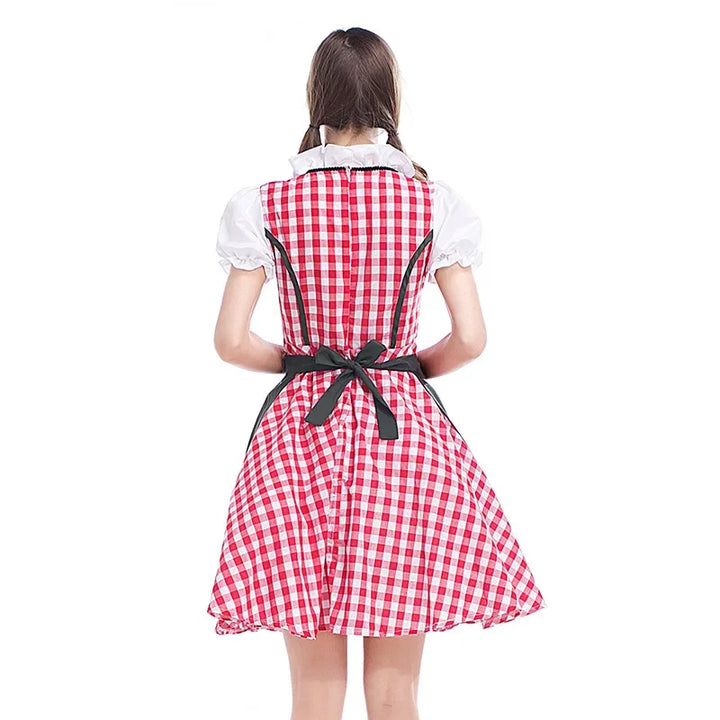 Classic Women's Dirndl Dress Set for Oktoberfest - Traditional Polyester