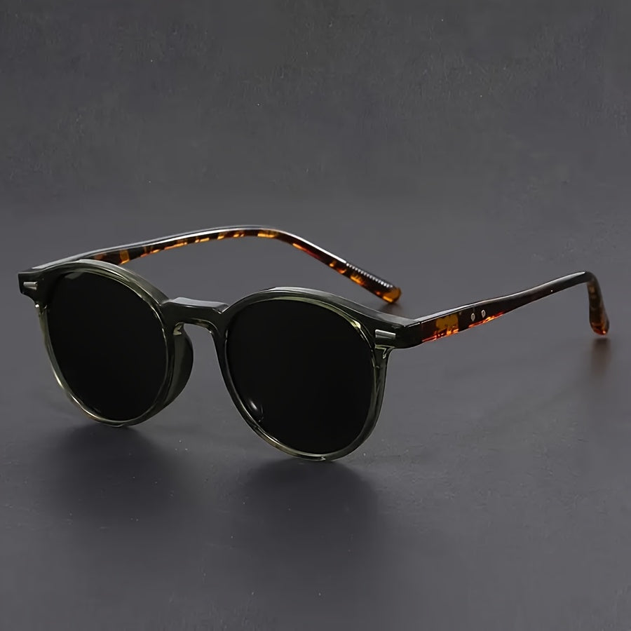 Men's Sunglasses | Lightweight Round Retro Frame | Tortoiseshell
