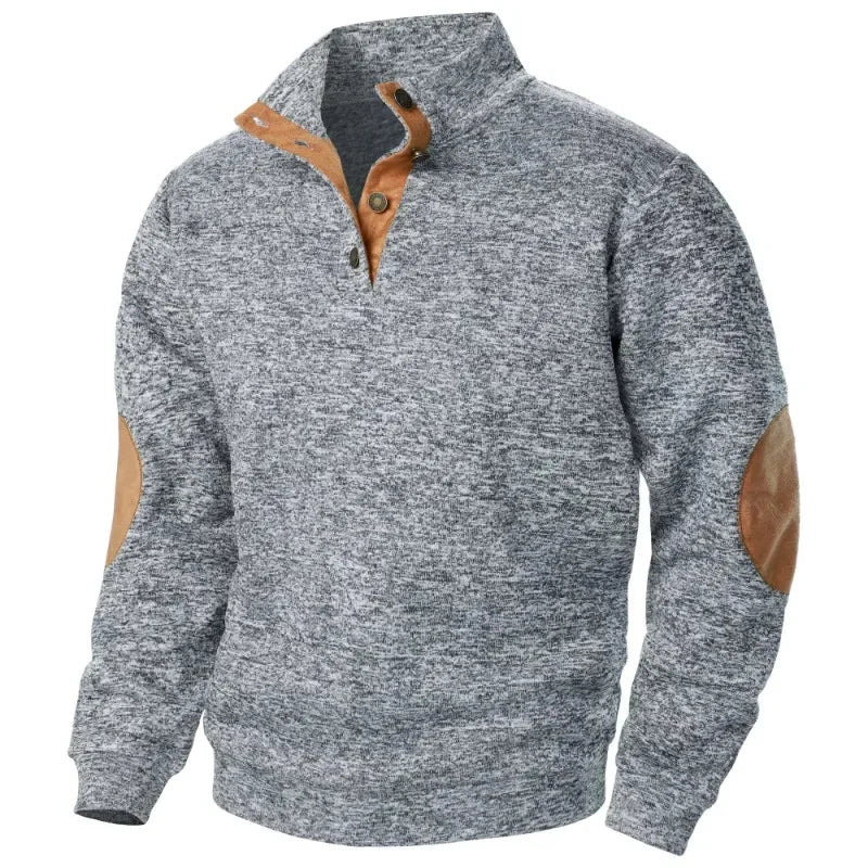 Men's V-Neck Sweatshirt for Outdoor & Casual Style