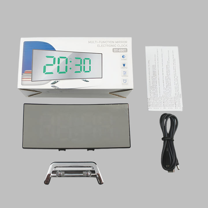 Curved LED Alarm Clock