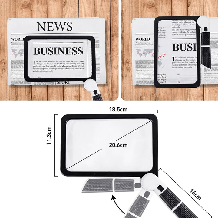 Full-Page Handheld Magnifying Glass