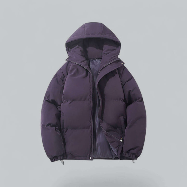 Warm Men's Winter Parka with Adjustable Hood