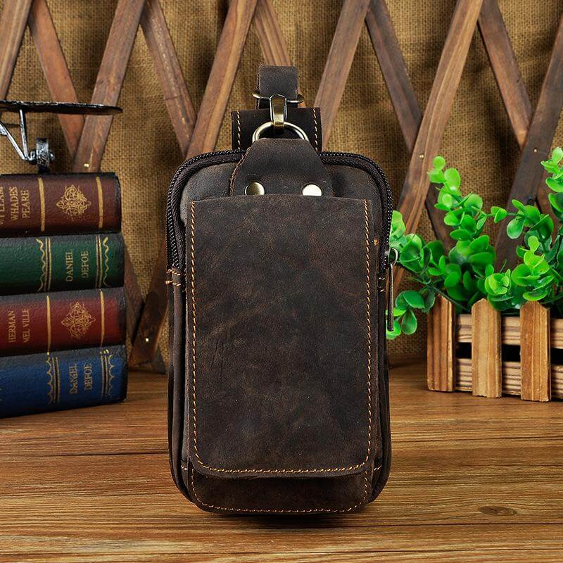 Men's High-Quality Leather Belt Bag - Guardian Leather
