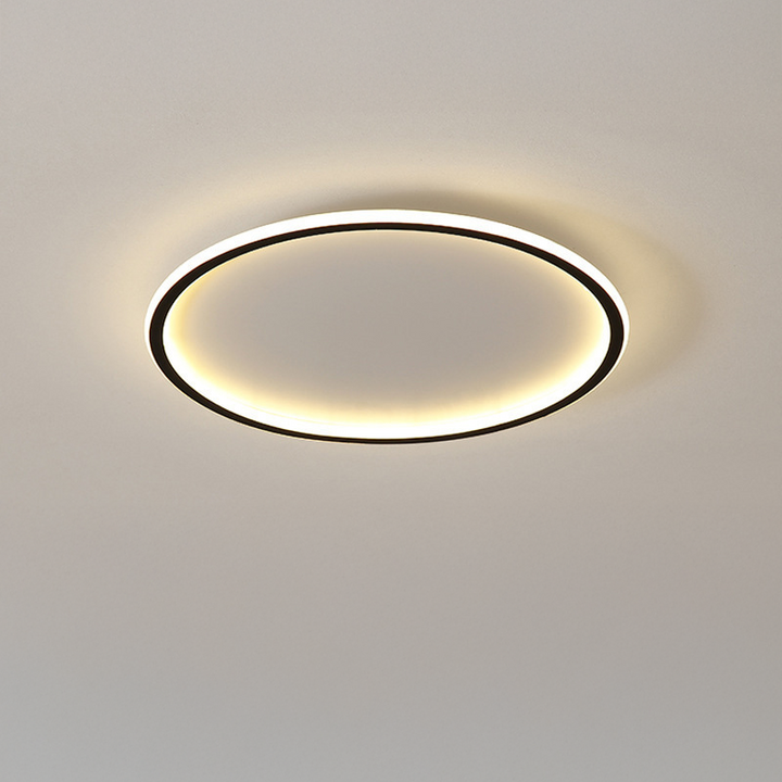 Scandinavian Round Ceiling Light with LED Glow