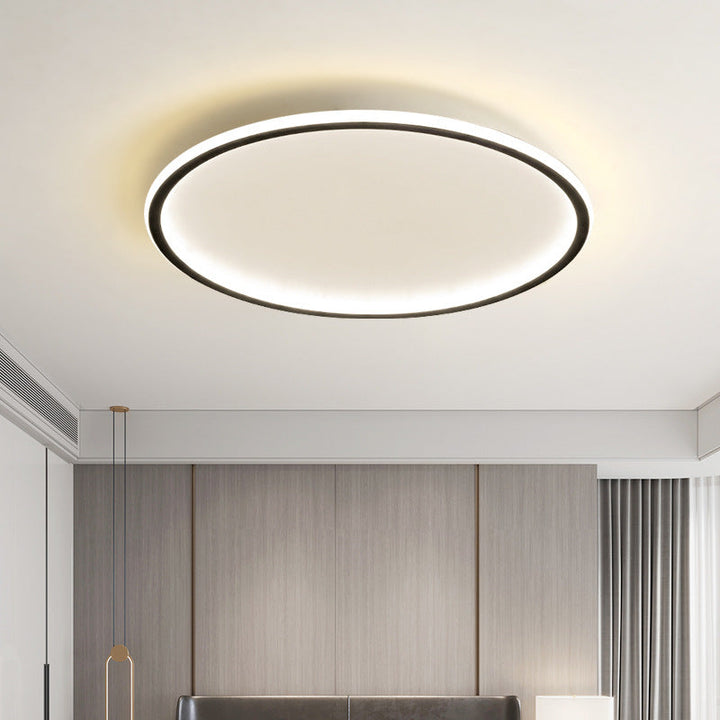 Scandinavian Round Ceiling Light with LED Glow