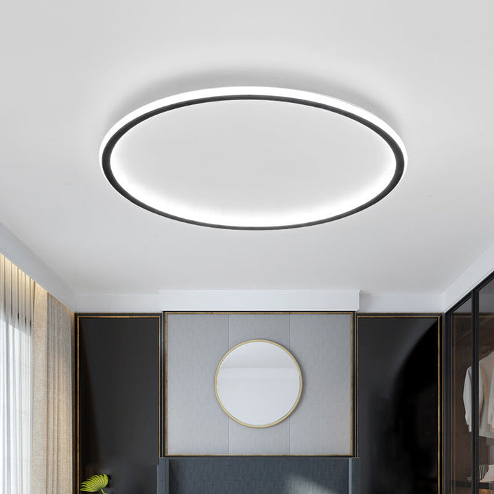 Scandinavian Round Ceiling Light with LED Glow