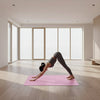 Non-Slip Foldable Yoga Mat with Pilates Grid Lines Portable 4mm Eva Foam Lightweight