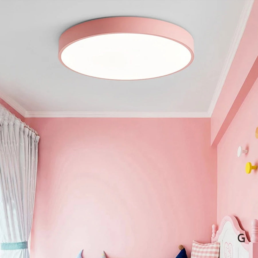 Nordic Wooden Macaron-Shaped Ceiling Lamp for Modern Spaces