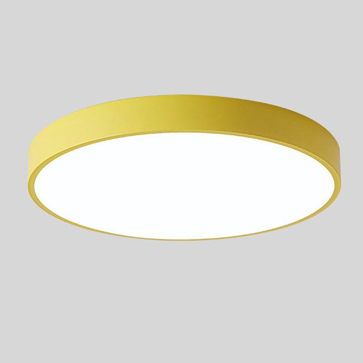 Nordic Wooden Macaron-Shaped Ceiling Lamp for Modern Spaces